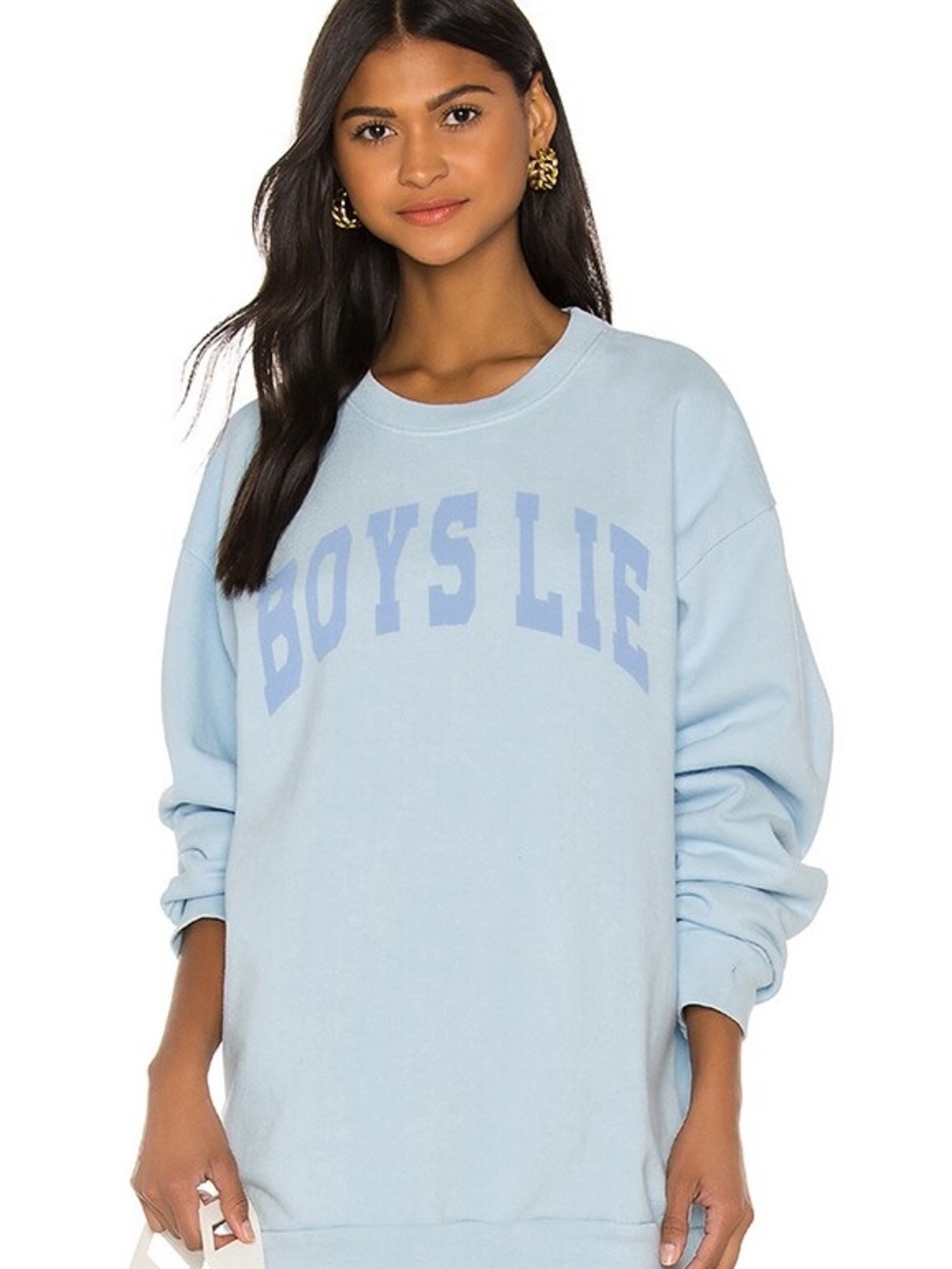 Boys Lie catching feelings crewneck